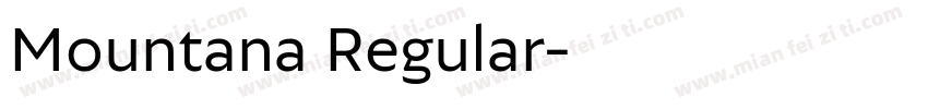 Mountana Regular字体转换